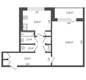 1-к квартира, вторичка, 33м2, 3/9 этаж