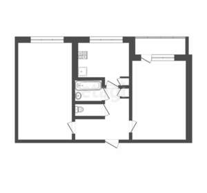 2-к квартира, вторичка, 47м2, 2/5 этаж