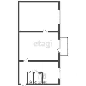 2-к квартира, вторичка, 45м2, 2/5 этаж