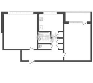 2-к квартира, вторичка, 49м2, 6/9 этаж