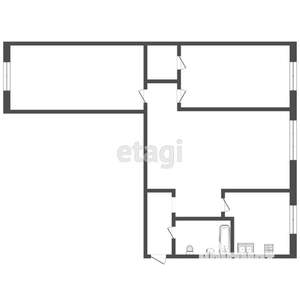 3-к квартира, вторичка, 59м2, 2/5 этаж