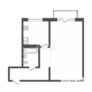 1-к квартира, вторичка, 31м2, 5/5 этаж