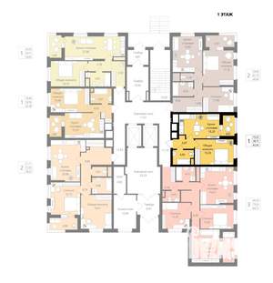 1-к квартира, вторичка, 39м2, 1/18 этаж