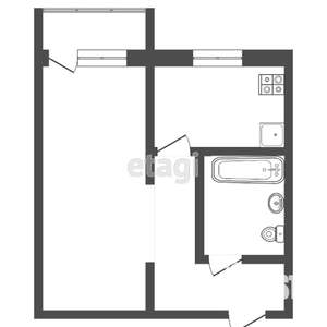 1-к квартира, вторичка, 32м2, 5/5 этаж