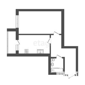 1-к квартира, вторичка, 47м2, 1/10 этаж