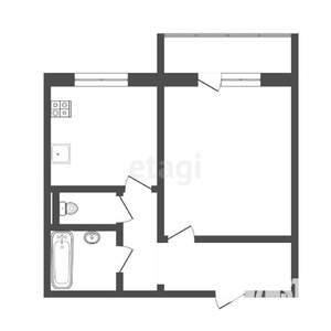 1-к квартира, вторичка, 37м2, 3/9 этаж