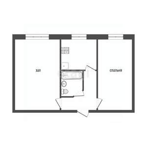 2-к квартира, вторичка, 48м2, 2/5 этаж
