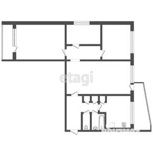 4-к квартира, вторичка, 64м2, 4/9 этаж