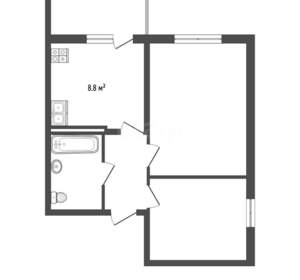 2-к квартира, вторичка, 41м2, 2/10 этаж