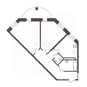 2-к квартира, вторичка, 60м2, 2/16 этаж