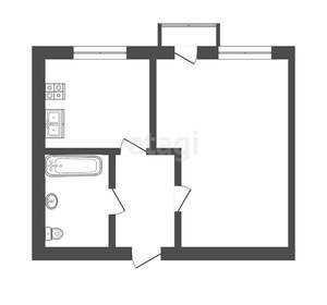 1-к квартира, вторичка, 20м2, 2/9 этаж