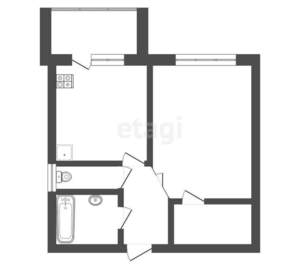 1-к квартира, вторичка, 38м2, 3/5 этаж