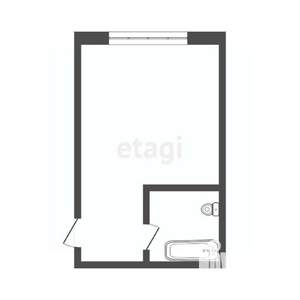 1-к квартира, вторичка, 17м2, 3/5 этаж