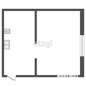 1-к квартира, вторичка, 21м2, 3/5 этаж