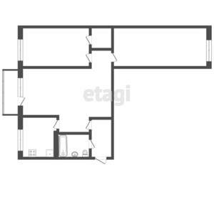 3-к квартира, вторичка, 58м2, 3/5 этаж