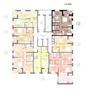 2-к квартира, вторичка, 62м2, 18/18 этаж