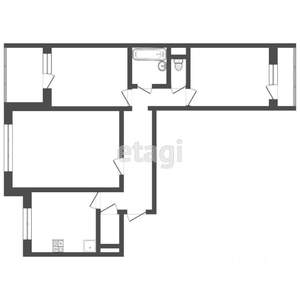 3-к квартира, вторичка, 63м2, 1/10 этаж