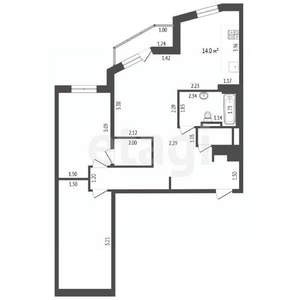 3-к квартира, вторичка, 85м2, 6/19 этаж