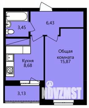 1-к квартира, строящийся дом, 36м2, 11/14 этаж