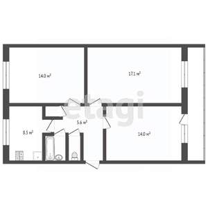 3-к квартира, вторичка, 64м2, 9/10 этаж