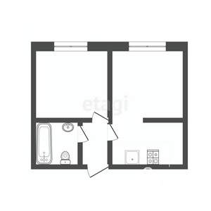 2-к квартира, вторичка, 30м2, 2/5 этаж