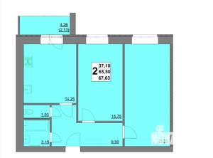 2-к квартира, вторичка, 68м2, 5/10 этаж