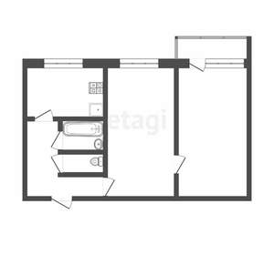 2-к квартира, вторичка, 47м2, 3/5 этаж