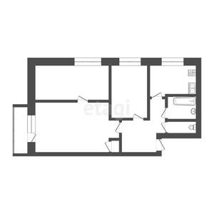 3-к квартира, вторичка, 57м2, 5/5 этаж