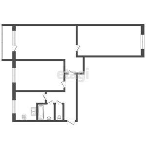 3-к квартира, вторичка, 51м2, 5/5 этаж