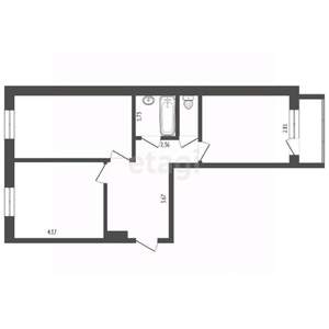 1-к квартира, вторичка, 36м2, 8/9 этаж