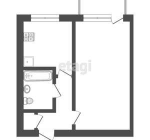 1-к квартира, вторичка, 29м2, 4/5 этаж