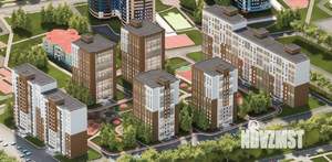 1-к квартира, строящийся дом, 36м2, 11/14 этаж