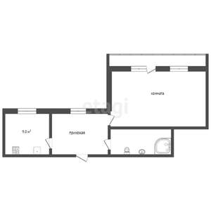 1-к квартира, вторичка, 43м2, 11/12 этаж