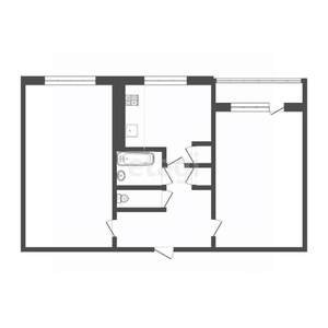 2-к квартира, вторичка, 47м2, 5/5 этаж