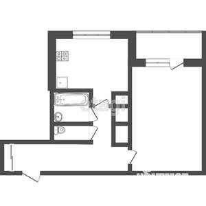 1-к квартира, вторичка, 33м2, 3/9 этаж