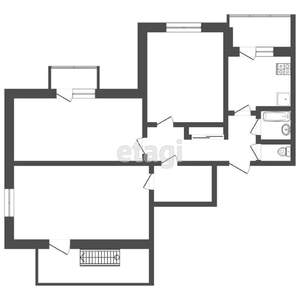 3-к квартира, вторичка, 73м2, 3/5 этаж