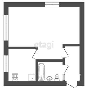 1-к квартира, вторичка, 30м2, 5/5 этаж