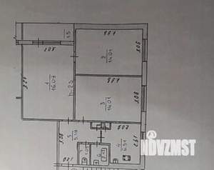 3-к квартира, вторичка, 60м2, 2/5 этаж