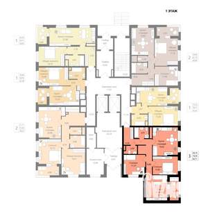 3-к квартира, вторичка, 79м2, 1/18 этаж