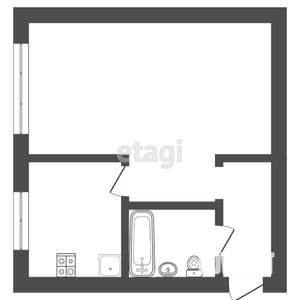 1-к квартира, вторичка, 31м2, 5/5 этаж