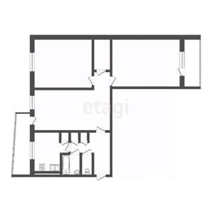 3-к квартира, вторичка, 64м2, 8/9 этаж