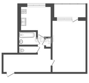 1-к квартира, вторичка, 33м2, 3/10 этаж