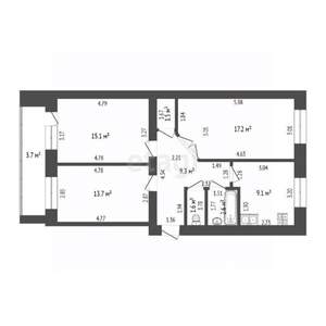 3-к квартира, вторичка, 70м2, 10/10 этаж