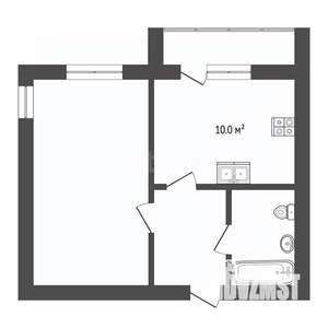 1-к квартира, вторичка, 40м2, 9/9 этаж