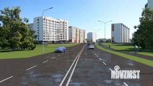 1-к квартира, строящийся дом, 41м2, 5/9 этаж