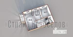 2-к квартира, вторичка, 72м2, 4/5 этаж