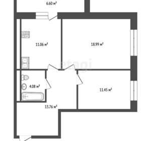 2-к квартира, вторичка, 63м2, 9/9 этаж