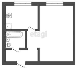 1-к квартира, вторичка, 35м2, 6/6 этаж