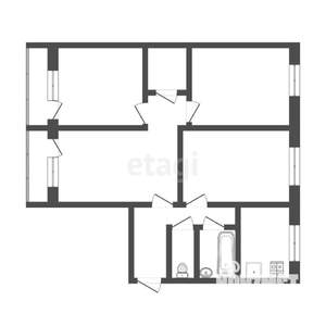 4-к квартира, вторичка, 78м2, 5/5 этаж