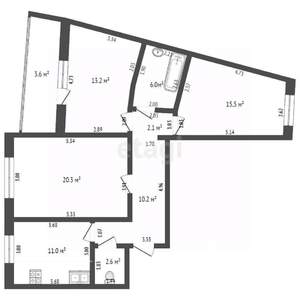 3-к квартира, вторичка, 82м2, 7/10 этаж